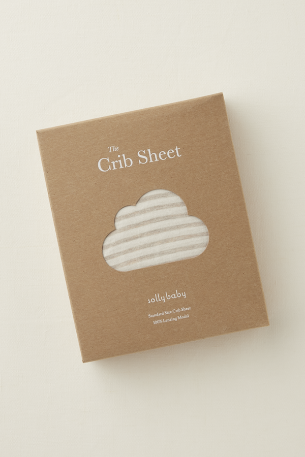 Driftwood Stripe Crib Sheet