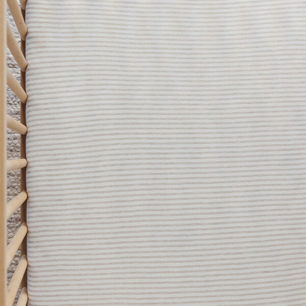 Driftwood Stripe Crib Sheet