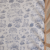 Bleu Toile Crib Sheet