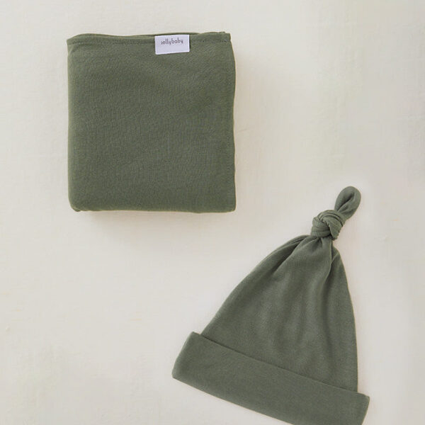 Basil Swaddle + Hat Set