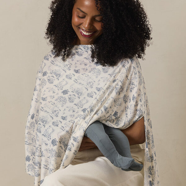 Bleu Toile Nursing Cover