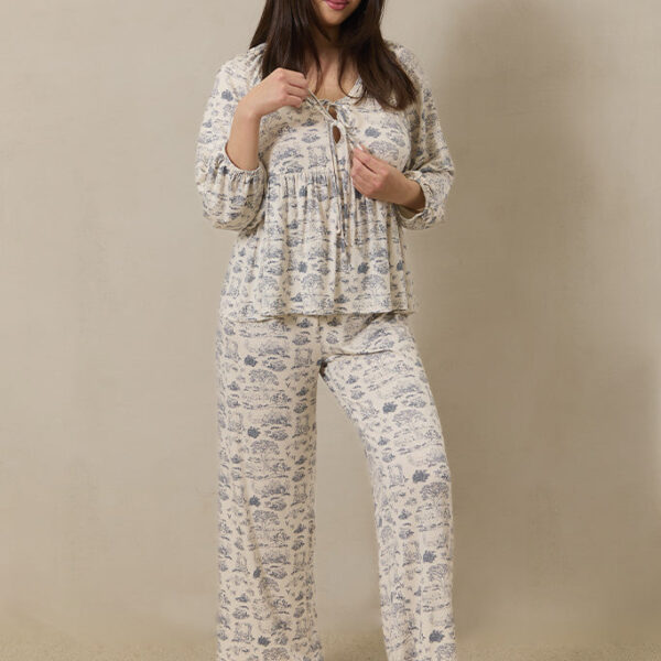 Bleu Toile Women's Sleep Set