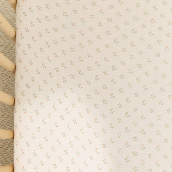 Blush Floret Crib Sheet