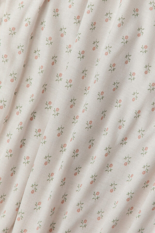 Blush Floret Crib Sheet