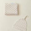 Blush Floret Swaddle + Hat Set