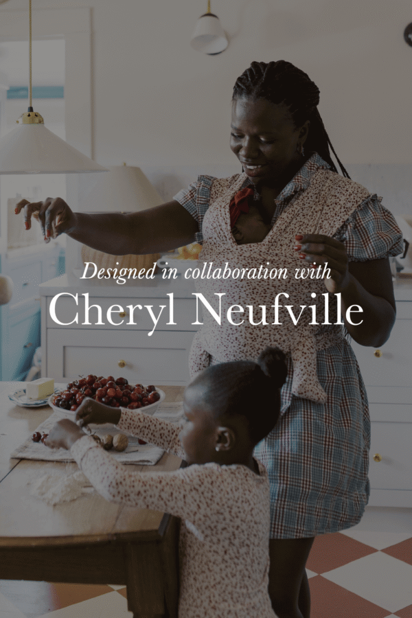 Cherry Swaddle + Hat Set