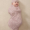 Cherry Swaddle + Hat Set