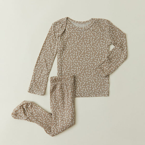 Cream Floral Baby Sleep Set