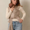 Cream Floral Wrap