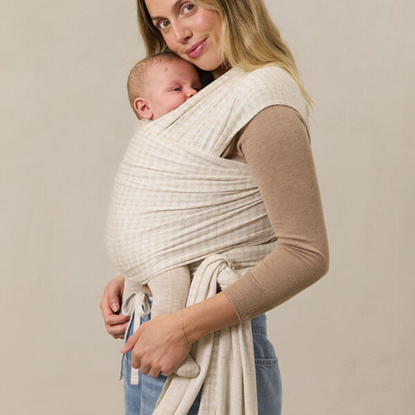 Cream Houndstooth Wrap