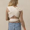 Cream Houndstooth Wrap
