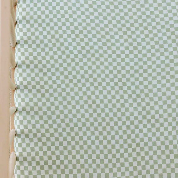 Fern Chequer Crib Sheet