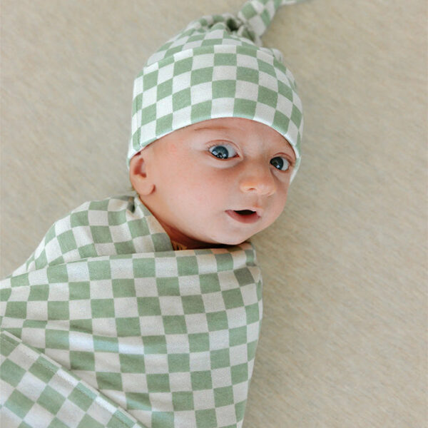 Fern Chequer Knotted Hat
