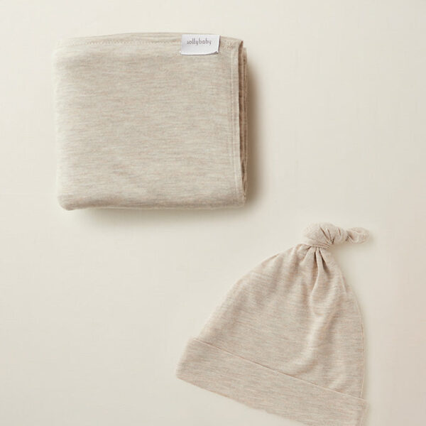 Flax Swaddle + Hat Set