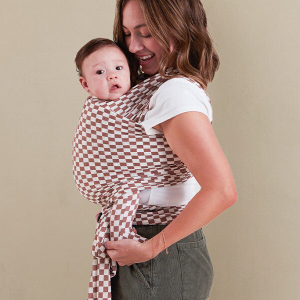Mocha Chequer Wrap