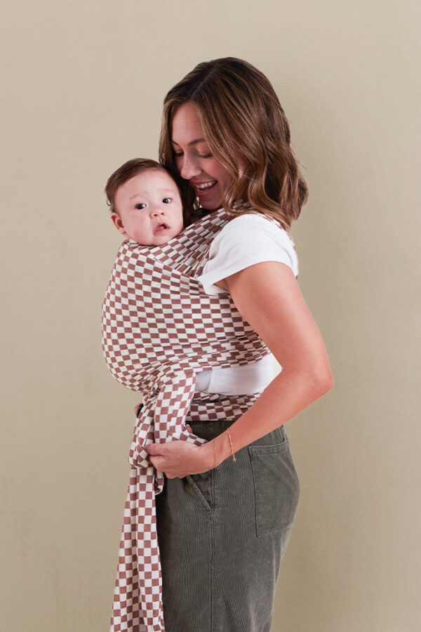 Mocha Chequer Wrap