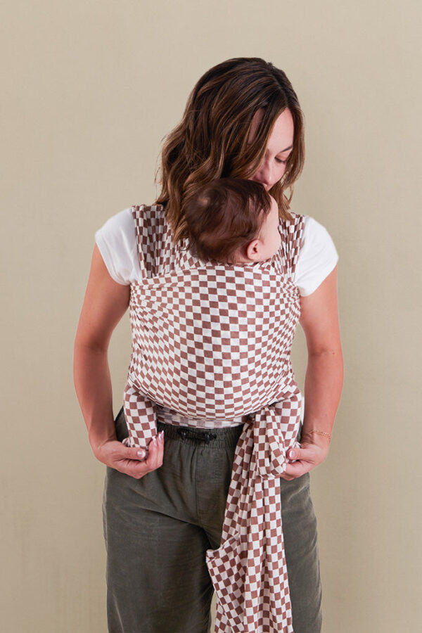 Mocha Chequer Wrap