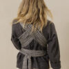 Stormy Houndstooth Wrap